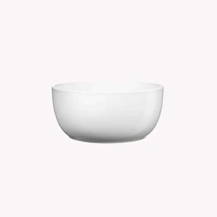 Keramisks puķu pods Bowl Basel balts, glancēts, p23cm, 59947