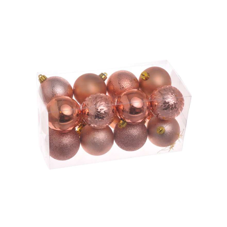 Ziemassvētku bumbuļi 6cm 16gab 158CAN6-16
