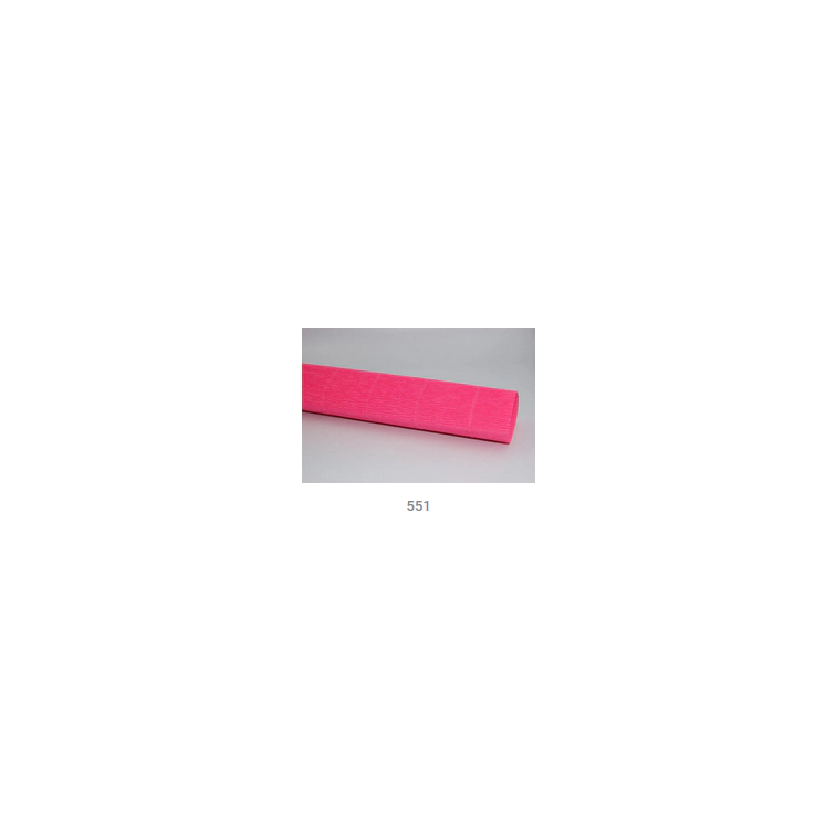 Crepe paper bright pink 50cm x 2.5m, TKRE551
