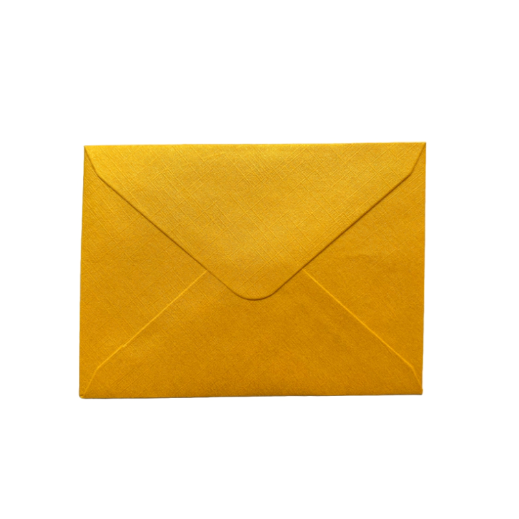 Envelopes DL yellow/gold 10pcs, L22cm, W11cm, ZG03-DL_02