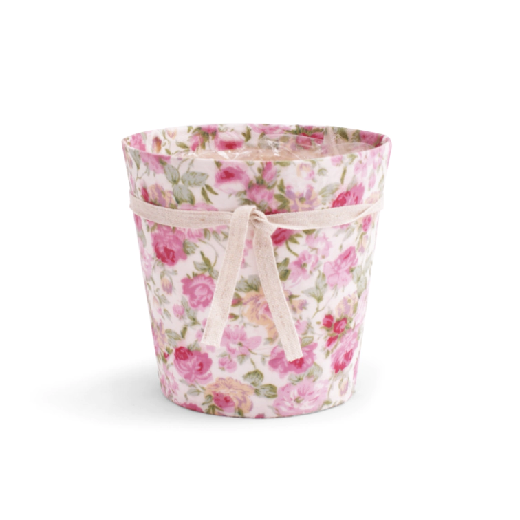 Decorative packaging for houseplant ROMANTIC, pink, D12cm, M20140