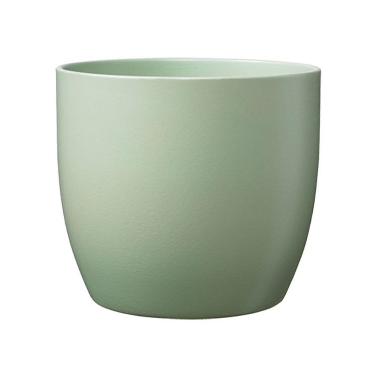Ceramic flower pot Basel light green, matte , 65594 main product photo