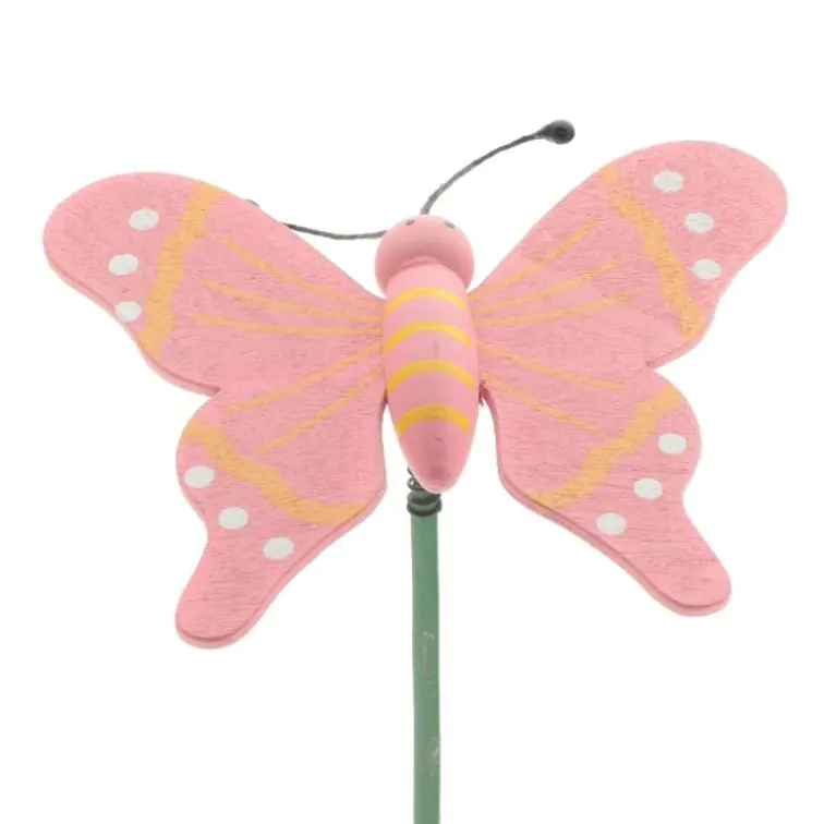 Wooden butterfly on a 50 cm stick , K31103