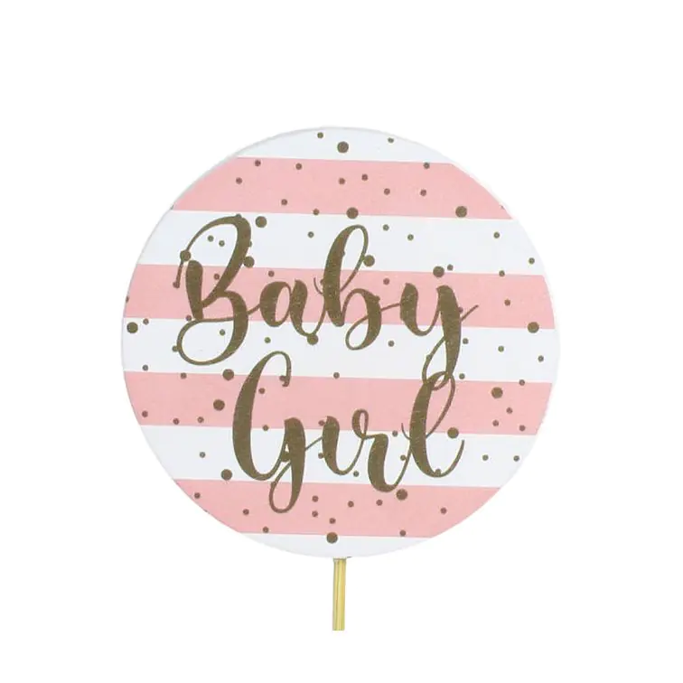 Dekors Baby Girl uz kociņa 50 cm, 93147023