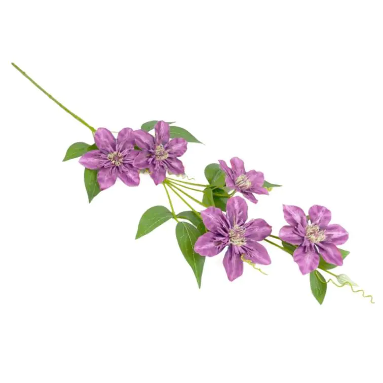 Искусственный цветок - Clematis, KLP0158VIOLET