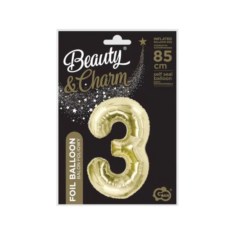 Foil Balloon Number "3", CH-B8H3