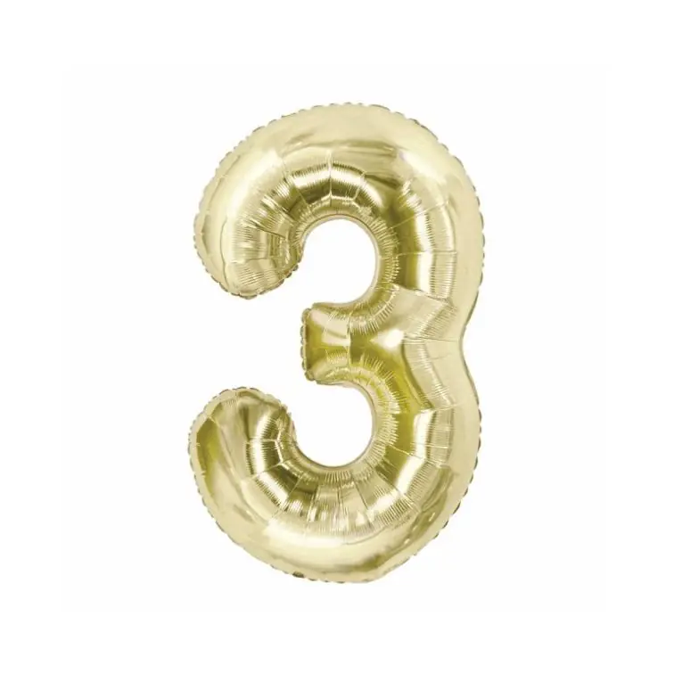 Foil Balloon Number "3", CH-B8H3