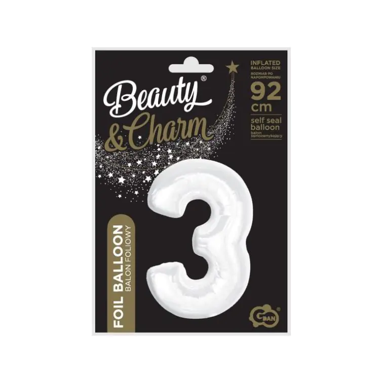 Folijas balons Cipars "3", CH-B9B3