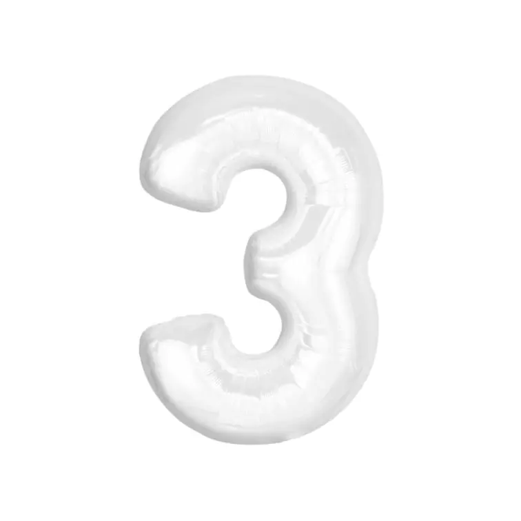 Folijas balons Cipars "3", CH-B9B3