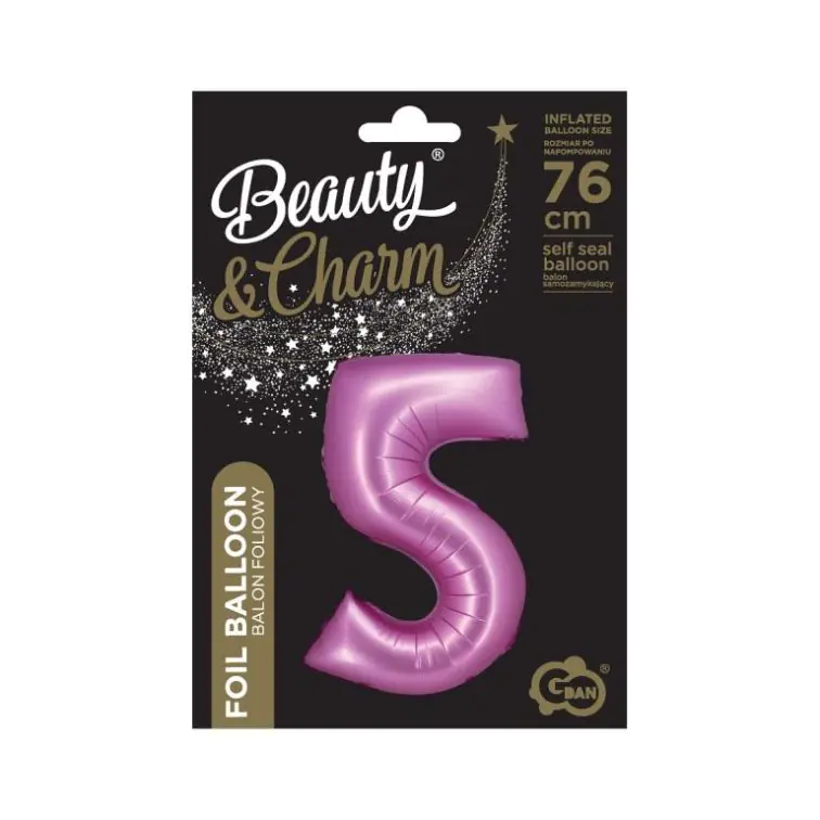Folijas balons Cipars "5", CH-BSR5
