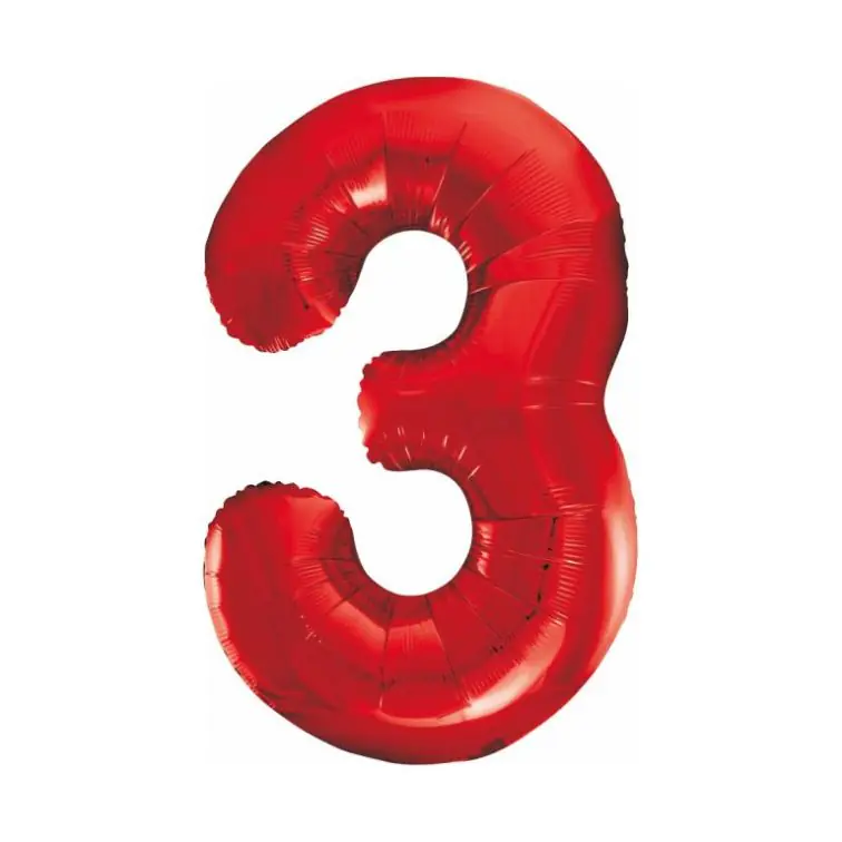Folijas balons Cipars "3", BC-HCW3