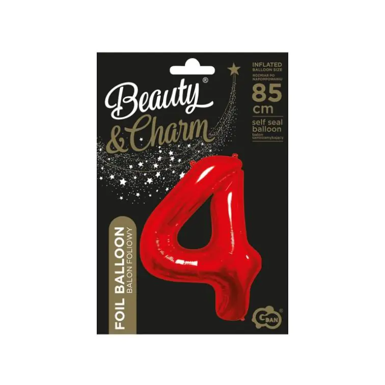 Фольгированный шар номер «4», BC-HCW4