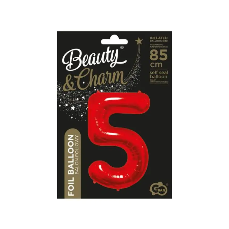 Фольгированный шар номер «5», BC-HCW5