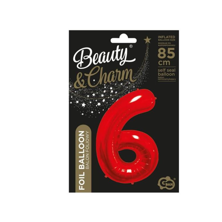 Фольгированный шар номер «6», BC-HCW6