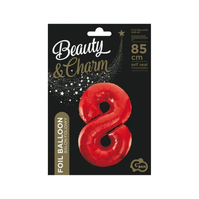 Folijas balons Cipars "8", BC-HCW8