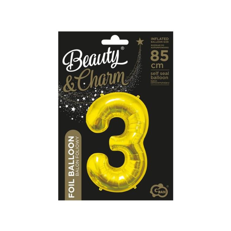 Foil Balloon Number "3", BC-HZL3