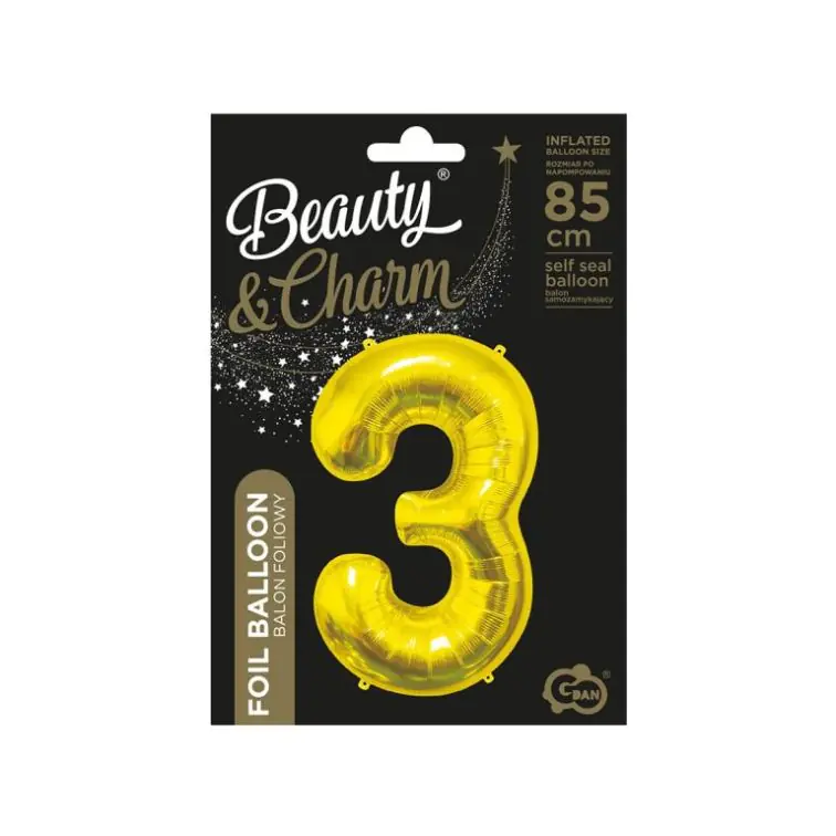Folijas balons Cipars "3", BC-HZL3