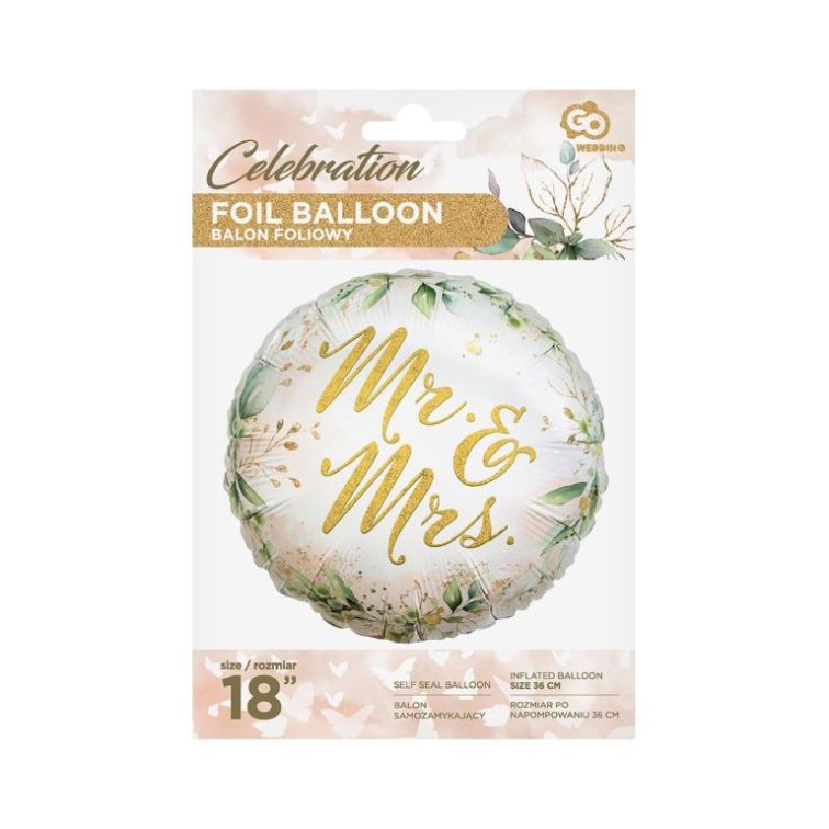 Foil Balloon Mr and Mrs, FG-OMAM