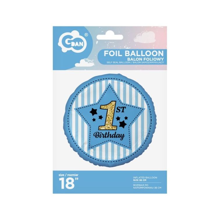 Foil Balloon 1st Birthday, FG-1BDN
