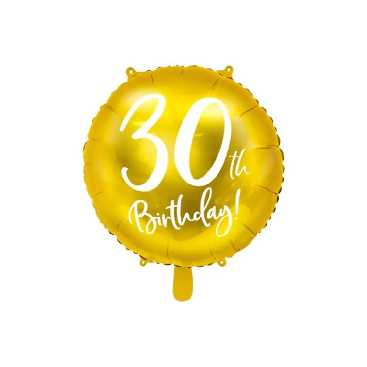 Foil balloon Happy Birthday30th, FB24M-30-019