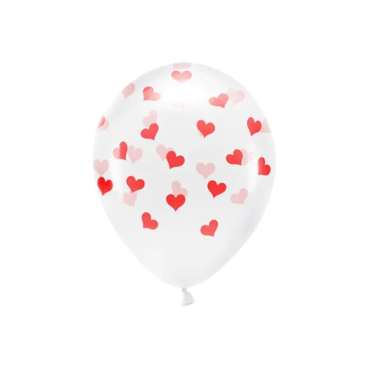 Eco balons Hearts, ECO33C-200-099R-6
