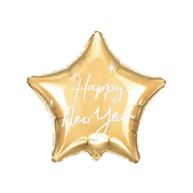 Foil Balloon Star Happy New Year, FB148 main product photo
