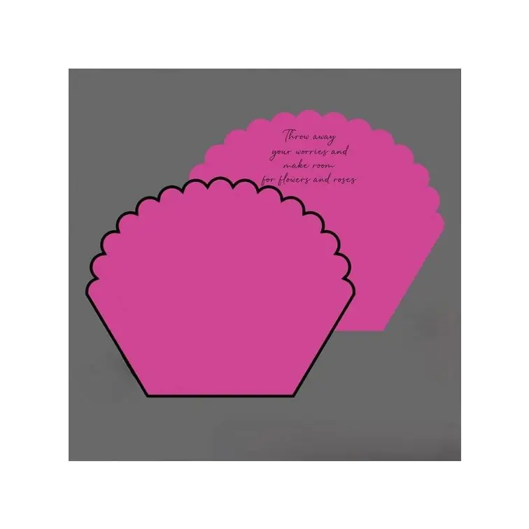 Folija divpusēja, loksnēs,zieds, GSHWR/FUKSIA