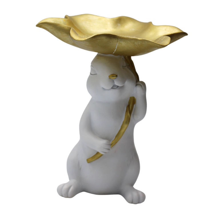 Decorative bunny-tray, 9677