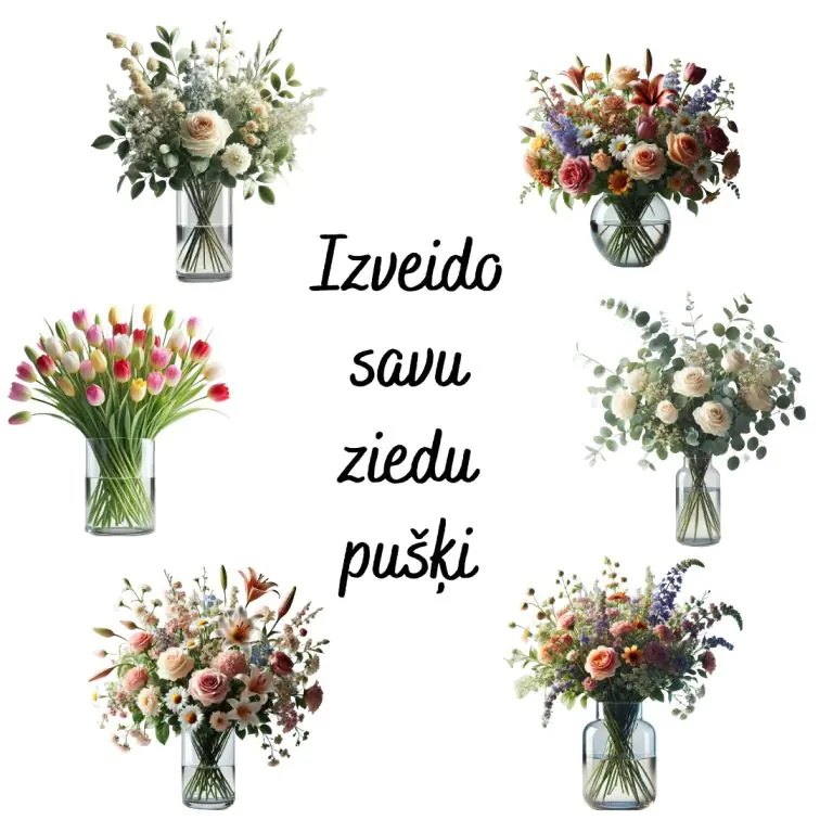 Izveido savu ziedu pušķi