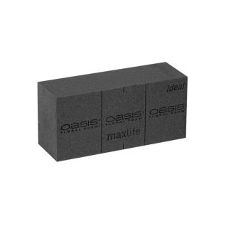 OASIS Black Ideal brick for cut flowers 20pcs, G23cm, P11cm, H8cm, 10-01058