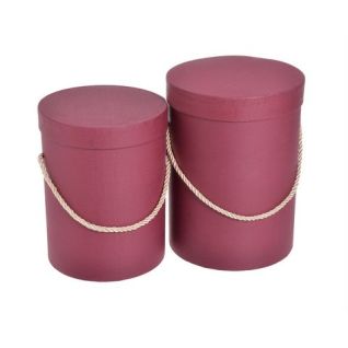 Gift boxes 2 pcs burgundy