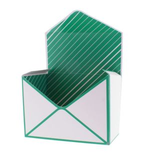 Gift box envelope, green, G18cm, P9.5cm, H13cm, M40352