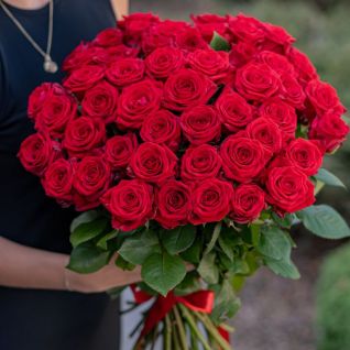 Rose bouquet Red Naomi (49PCS)