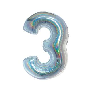 Foil Balloon Number "3", CH-BHS3