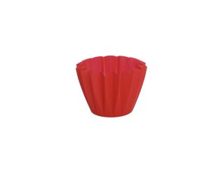 Plastmasas puķu pods Adonis spilgti sarkans, D14cm, W810403014