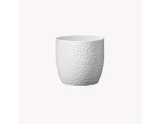 Керамический горшок для цветов Boston белый, матовый, p19cm, 59320
