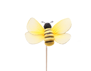 Bee Maya 7cm, yellow on stick, H50cm, K40260