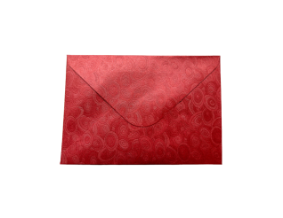 Envelopes C6 red 10pcs, L16cm, W11cm, ZG38_16