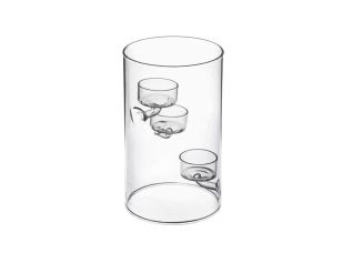 Glass candle holder, TL-CIL-H200