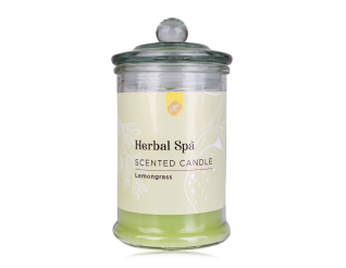 Scented candle in glass Herbal Spa, 3859303