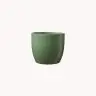 Ceramic flower pot Basel green, matte, p21cm, 59868