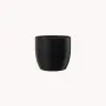 Ceramic flower pot Basel matt, black, p16cm, 59618
