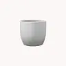 Ceramic flower pot Basel 16cm light gray, 61973