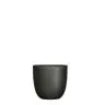 Decorative flower pot TUSCA, black matt,  D14.5cm, H14cm, 144275