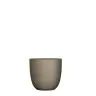 Decorative flower pot TUSCA, brown matt, D14cm, H14cm, 144295