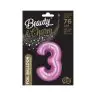 Folijas balons Cipars "3", CH-BSR3