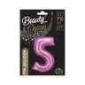 Folijas balons Cipars "5", CH-BSR5