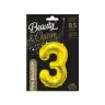 Folijas balons Cipars "3", BC-HZL3