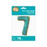 Foil Balloon Number "7", BC-HCS7