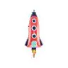 Foil balloon Rocket, FB61